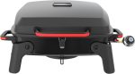 Mega 1-Burner Portable Gas Grill with Locking Lid, 11,000 BTU Stainless Steel Burner, Foldable Legs, Small Propane Grill for Outdoor Cooking, Camping, BBQs, Patios, and Gardens