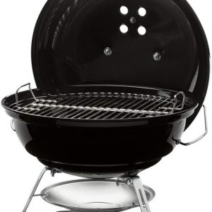 Charcoal Grill, 18‑Inch, Black – Lightweight Portable Kettle BBQ Grill with Lid Lock for Camping, Tailgating & Outdoor Cooking